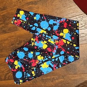 Paint splatter CVG full length leggings.